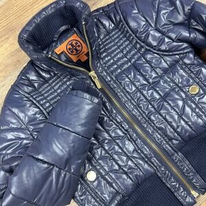 Tory Burch Blue Winter Coat Jacket Size Small GIRLS